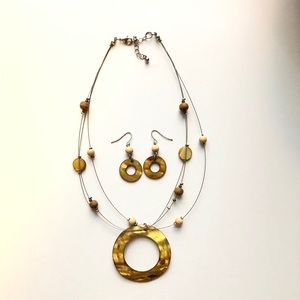Necklace and earrings